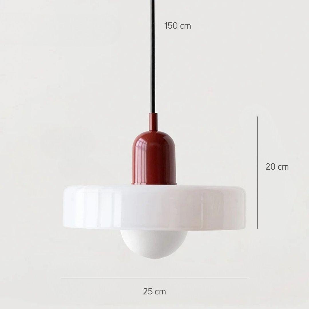 Lámpara Colgante de Vidrio Estilo Nórdico de Diseño Contemporáneo Moderna para sala | Caspri