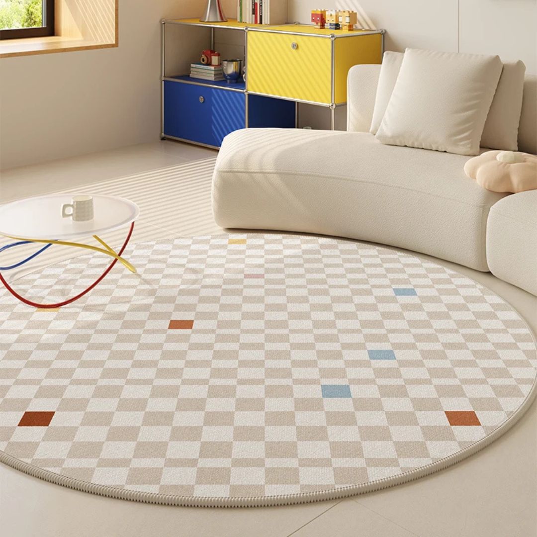 Alfombra Redonda Colorida para Dormitorio | Caspri