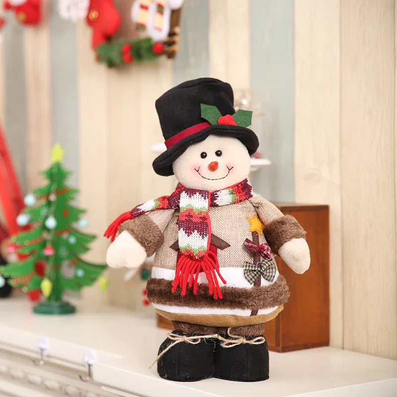 Adorno navideño de peluche decorativo de colección suave para sala de estar | Caspri