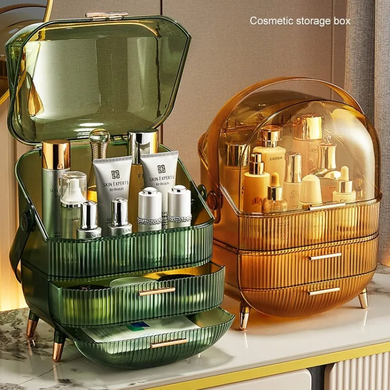 Organizador de maquillaje con tapa para dormitorio | Caspri