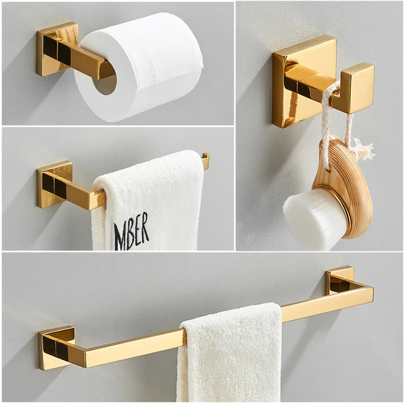 Conjunto Completo de Accesorios de baño Resistente para baños modernos actuales | Caspri