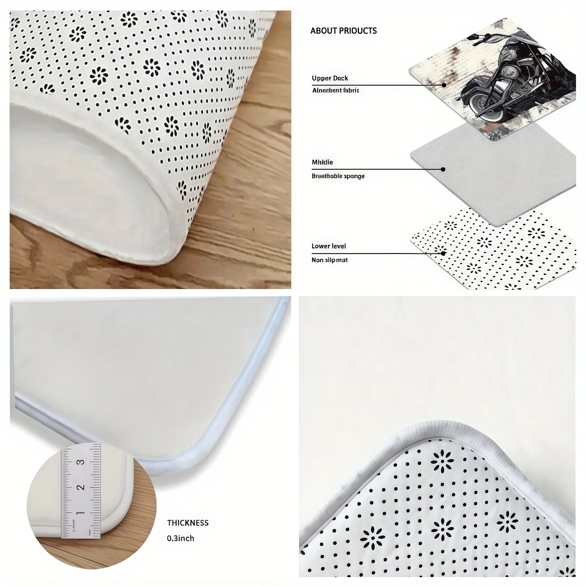 Tapete de Navidad Antideslizante para Cocina y Entrada – Set Suave y Absorbente