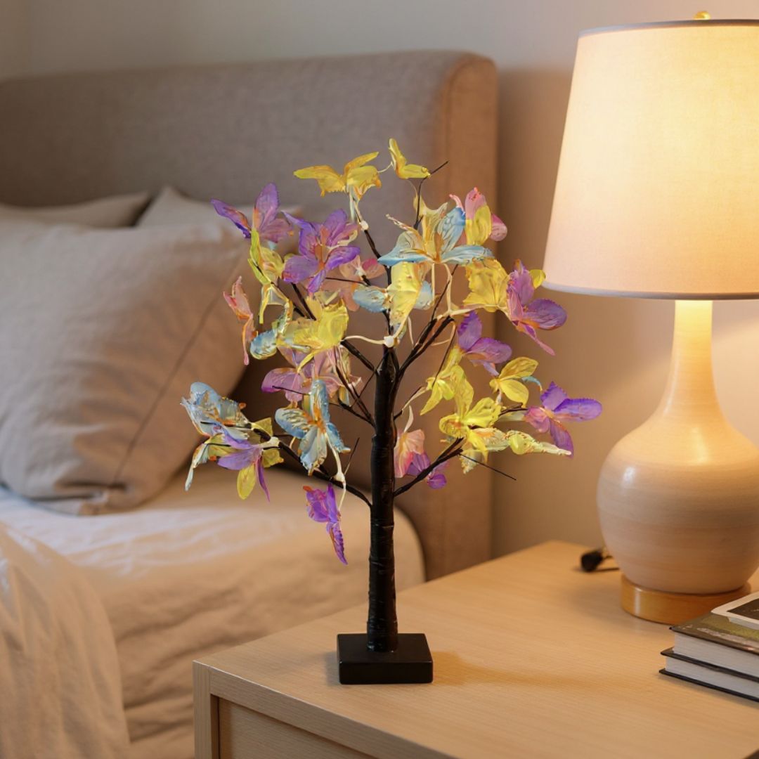 Lámpara de mesa bonsai LED para sala | Caspri