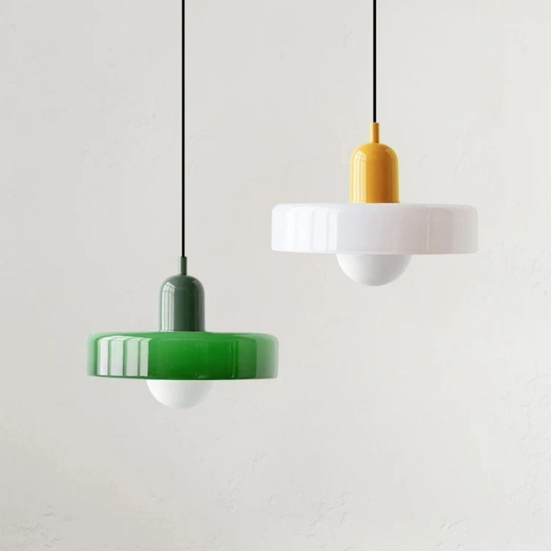 Lámpara Colgante de Vidrio Estilo Nórdico de Diseño Contemporáneo Moderna para sala | Caspri