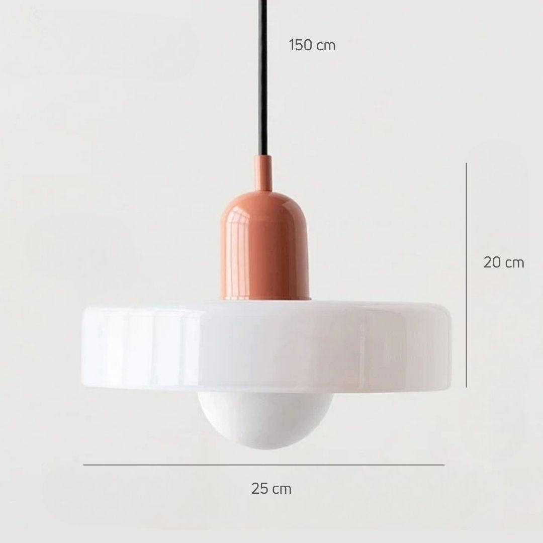 Lámpara Colgante de Vidrio Estilo Nórdico de Diseño Contemporáneo Moderna para sala | Caspri