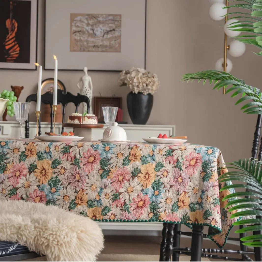 Mantel de algodón duradero para comedor | Caspri