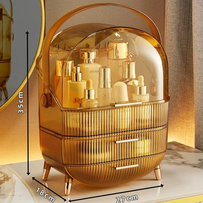 Organizador de maquillaje con tapa para dormitorio | Caspri