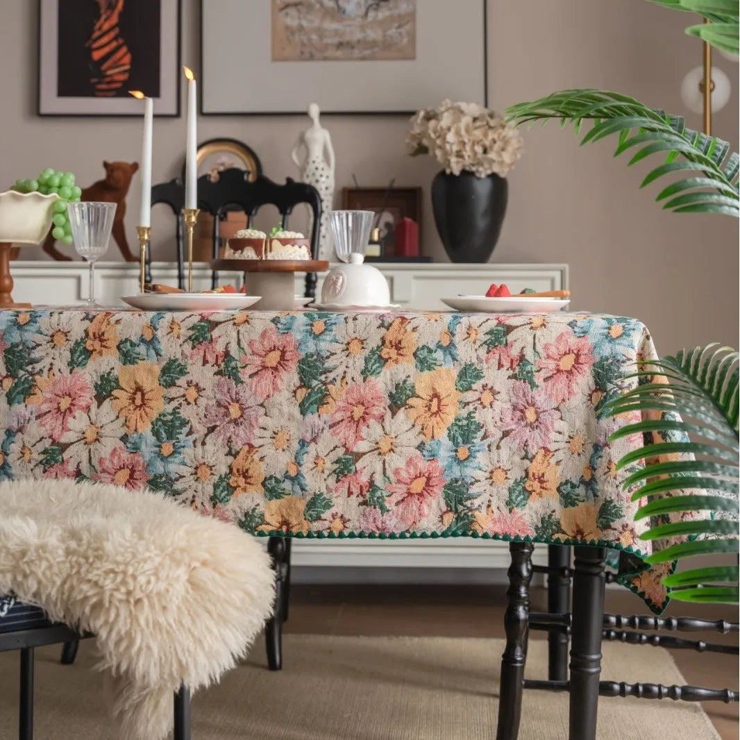 Mantel de algodón duradero para comedor | Caspri