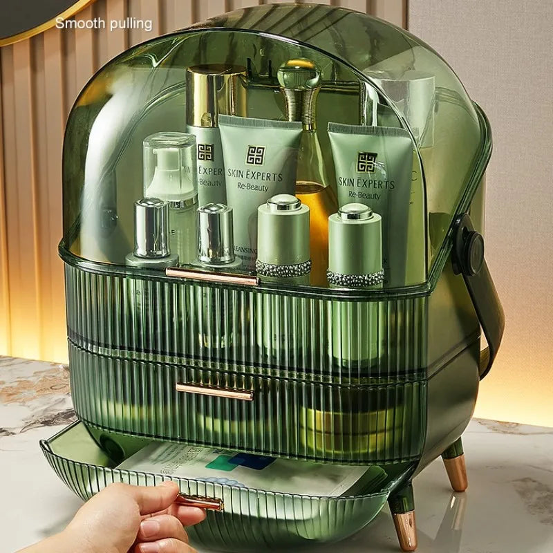 Organizador de maquillaje con tapa para dormitorio | Caspri