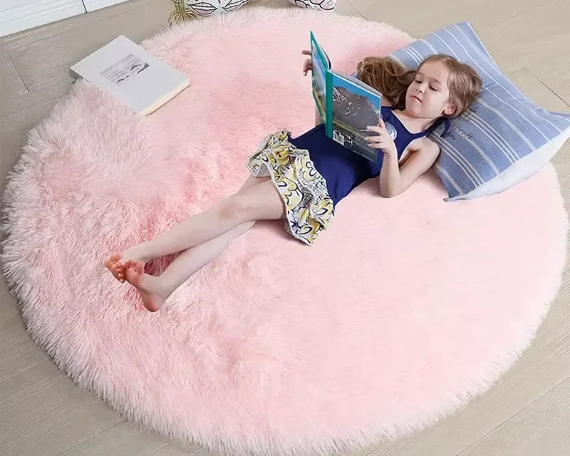 Alfombra Redonda Extra Suave Antideslizante – Caspri