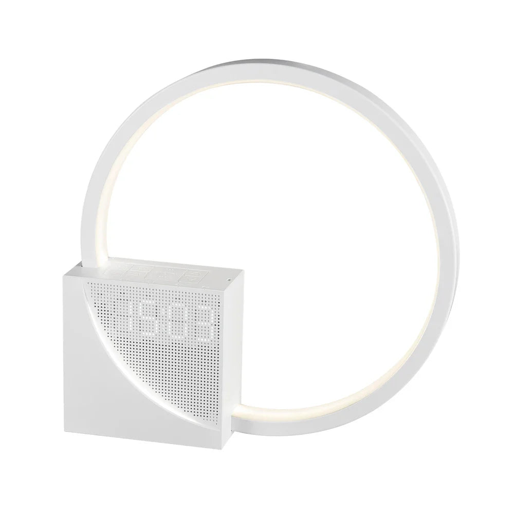 Lámpara Nocturna LED Con Reloj Despertador Para Dormitorio Y Descanso Nocturno | Caspri