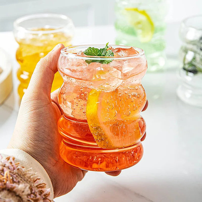 Vaso De Vidrio Resistente Al Calor Con Tapa Y Pajilla Reutilizable Para Hogar Diario | Caspri