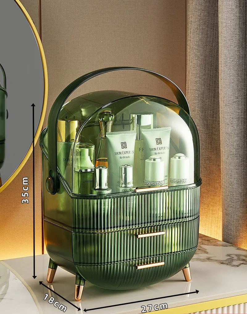 Organizador de maquillaje con tapa para dormitorio | Caspri