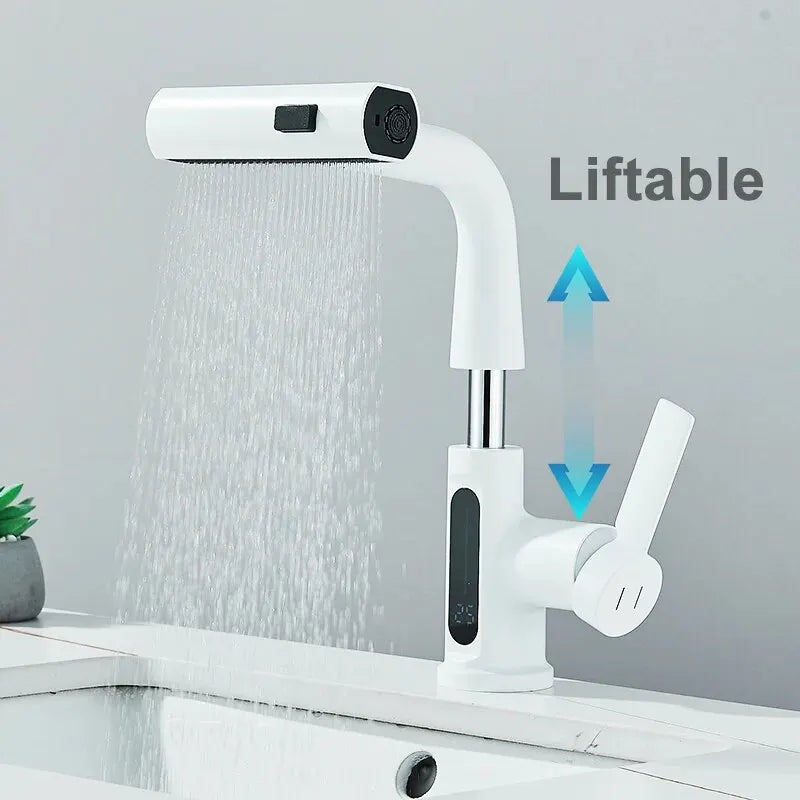 Grifo de lavabo con pantalla LED para baño | Caspri