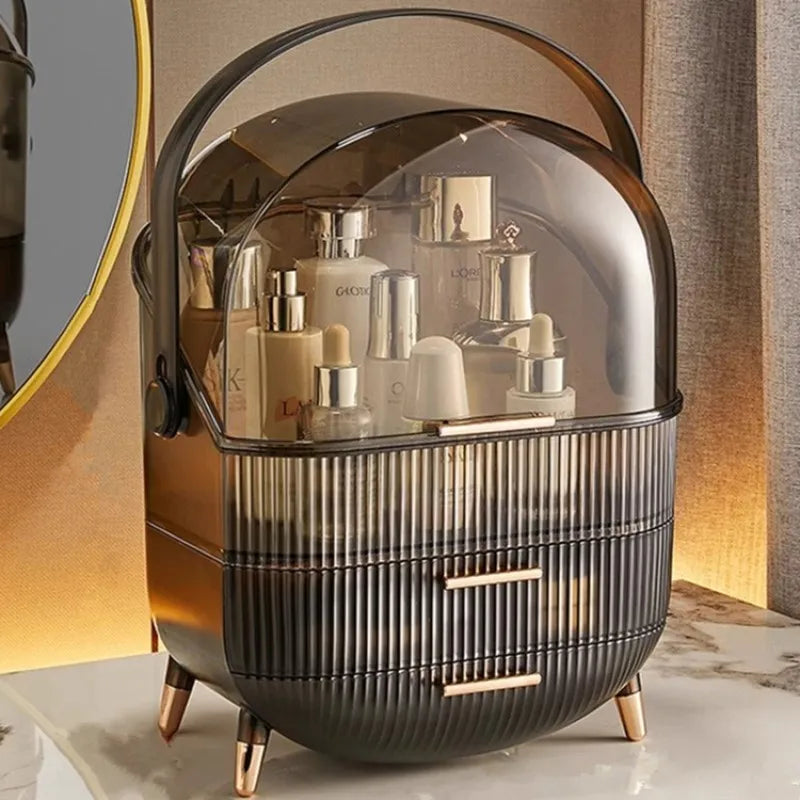 Organizador de maquillaje con tapa para dormitorio | Caspri